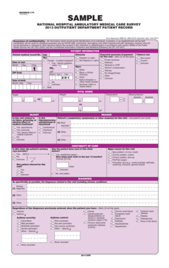 Outpatient Card  Form