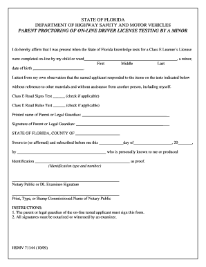 HSMV 71144 Version II Flhsmv  Form