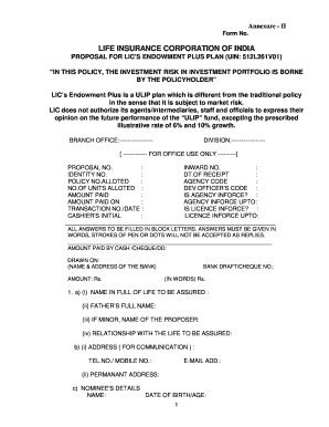 Lic Jeevan Amar Proposal Form 512
