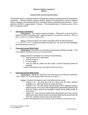 Moca Instructions PDF  Form