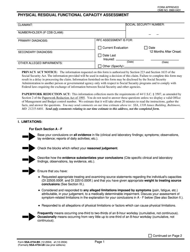 Format of Physical Assessment