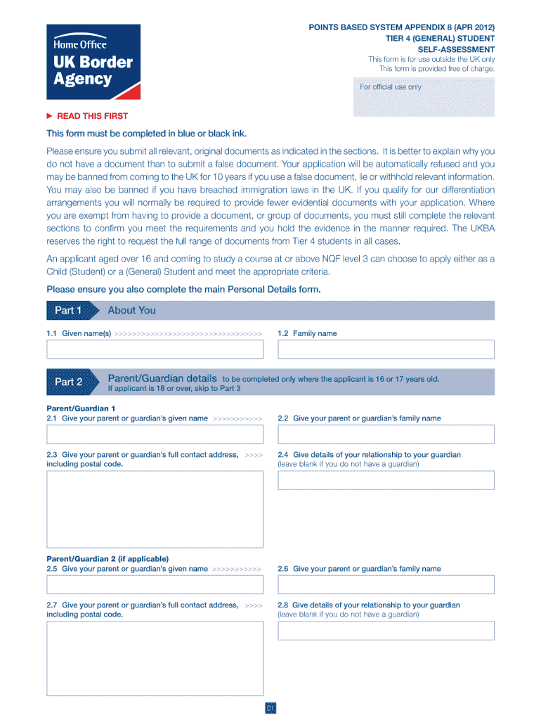  Uk Appendix  Form 2012