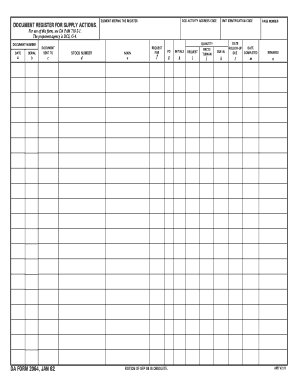 Army Ke Docment  Form