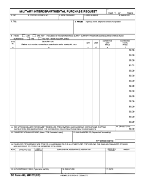 Dd Form 448 Fillable