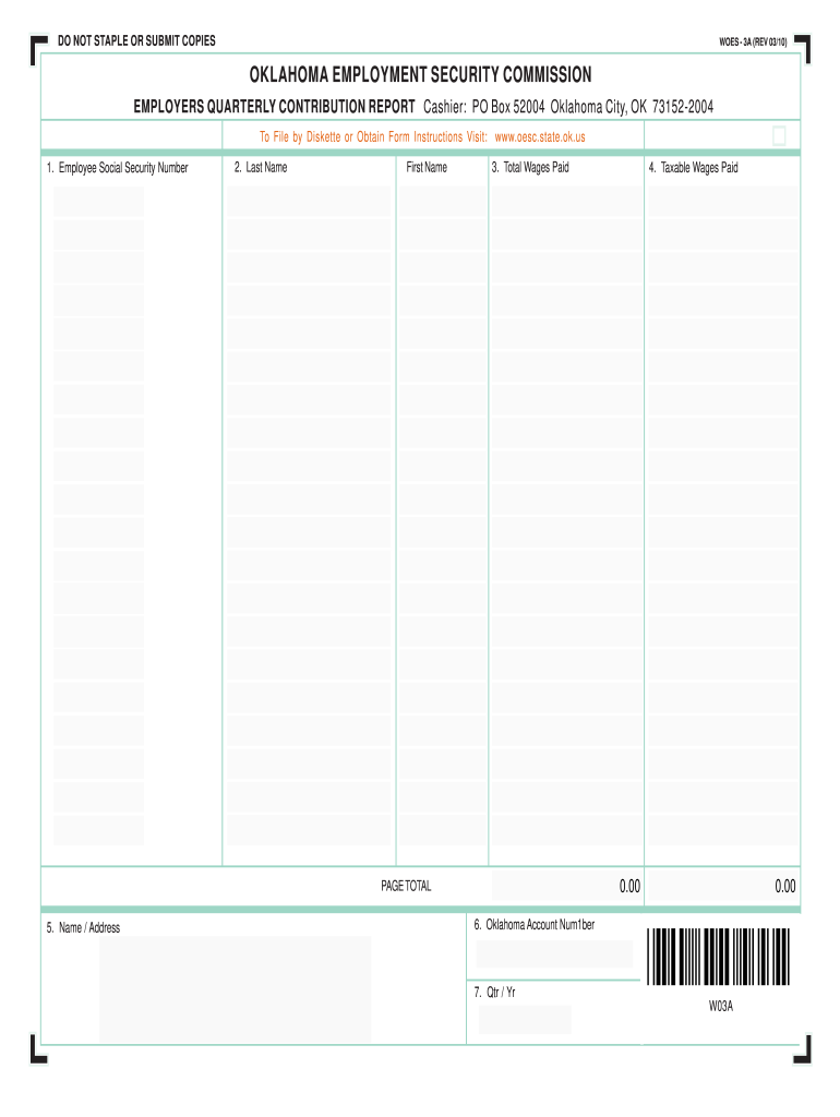 Oesc Portal  Form