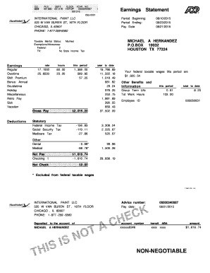 Autopay Output Documents  Form