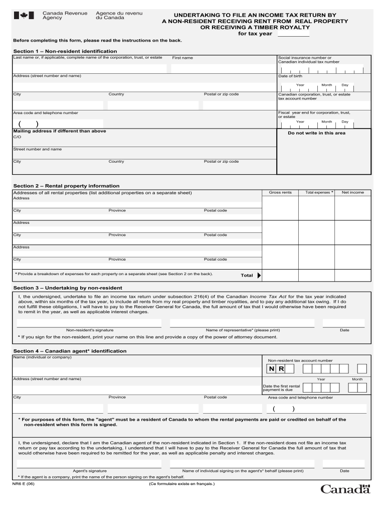  How to Send Form Nr6 to Cra 2006