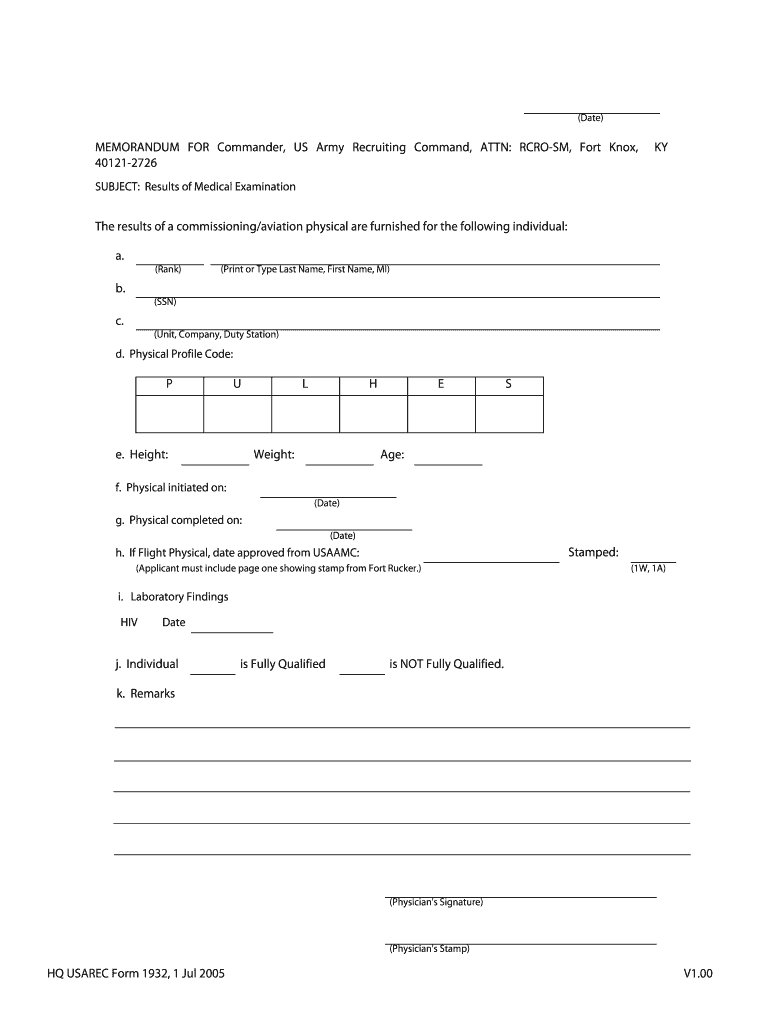 Usarec Form 3 1