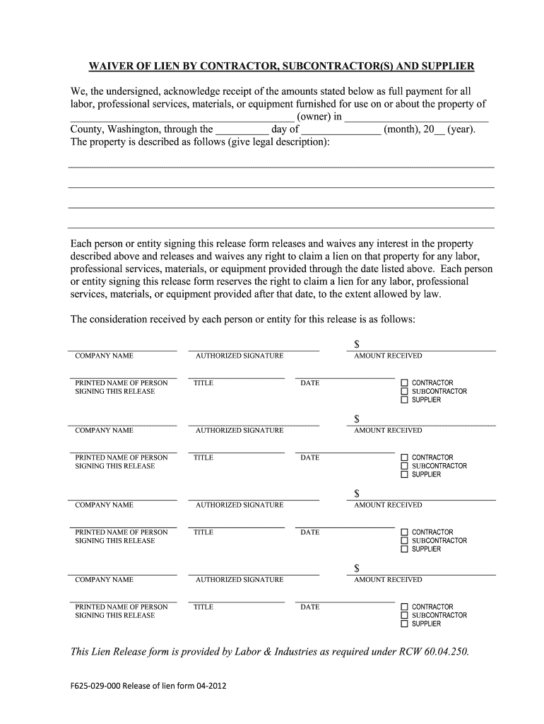 F625 029 000  Form