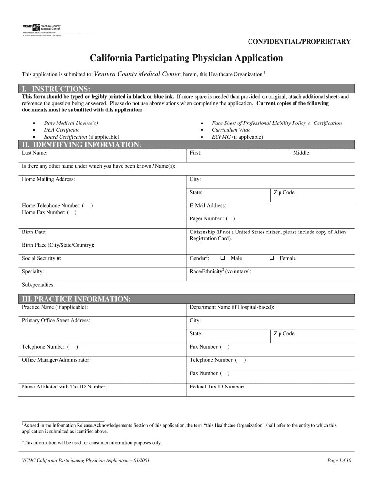 Ca Personal Medical Representative Form