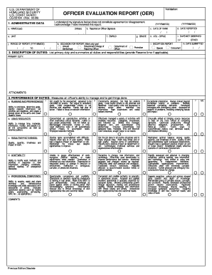 Officer Evaluation Form