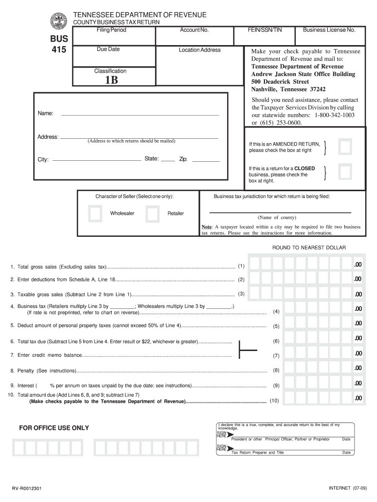 Tn Bus 415  Form