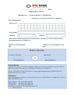 Ific Internet Banking  Form