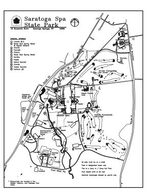 Saratoga State Park Map  Form
