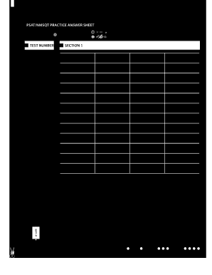 Psat Practice Answer  Form