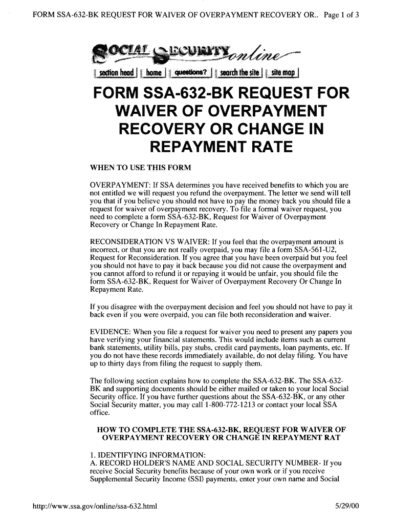Sample Letter of Request for Waiver of Overpayment  Form