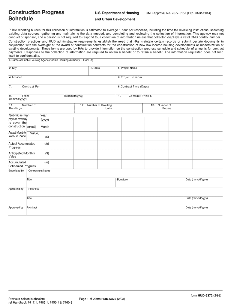  Hud Form 5372 PDF 1993