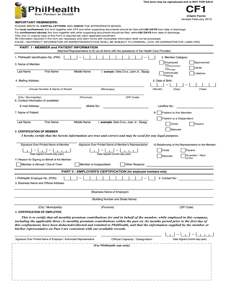 Philhealth Csf Editable  Form