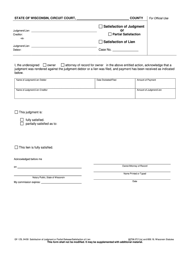 Gf 129  Form