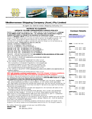 Dangerous Goods Declaration Form Nz PDF