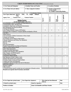 Ship Crew Appraisal Form