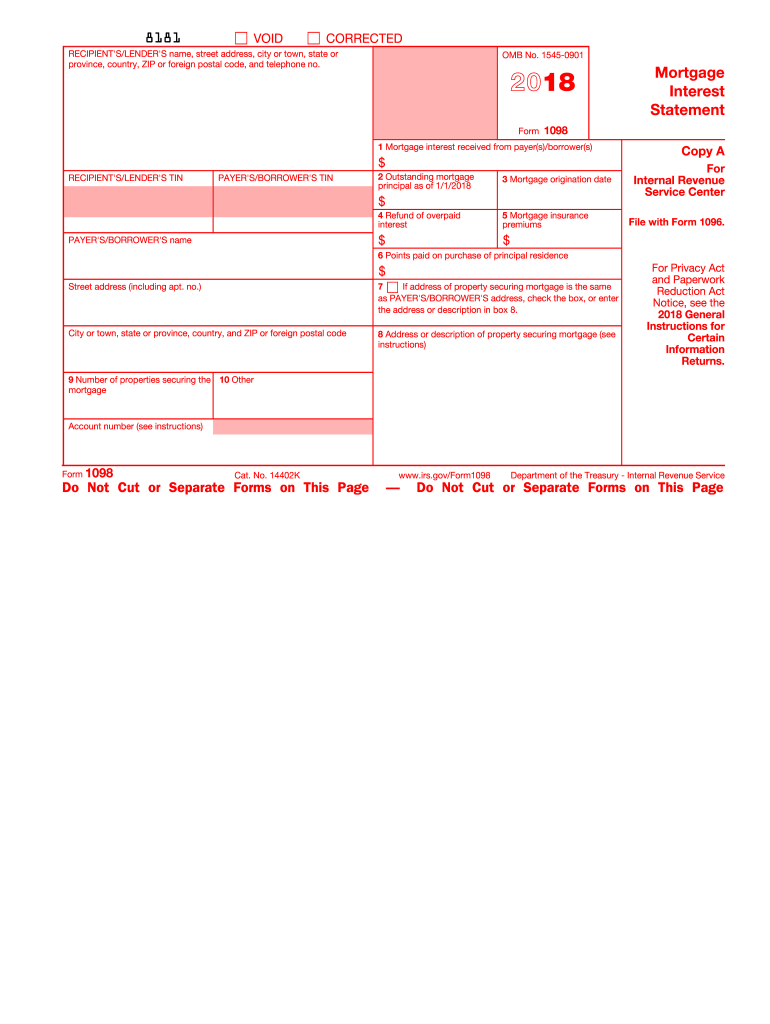 1098 Forms Fill Out And Sign Printable PDF Template SignNow
