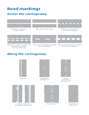 Road Marking Codes  Form