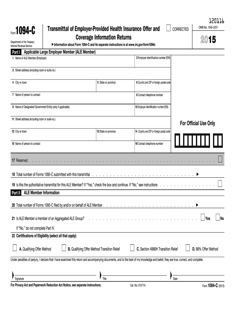  1094 C Form 2015