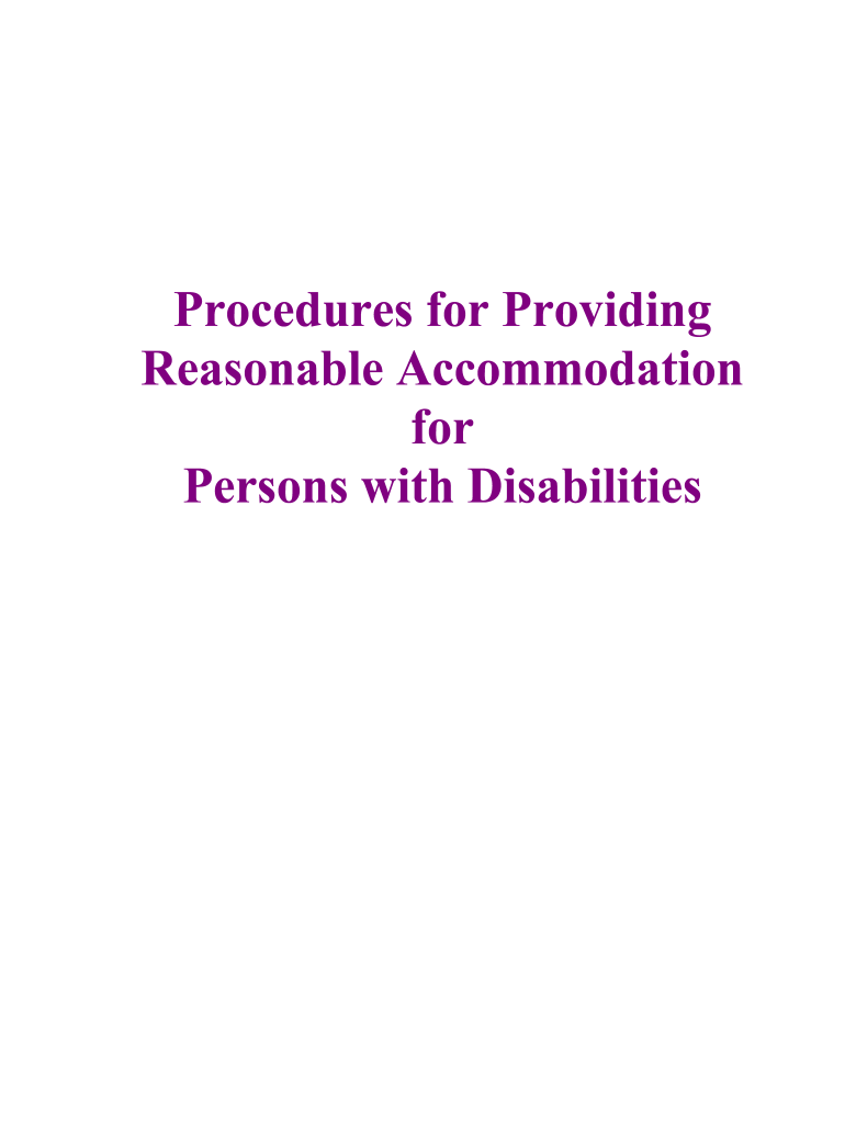 Ssa 501 Reasonable Accommodation  Form