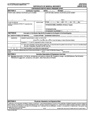 Bmc Healthnet Cpap Machine Form