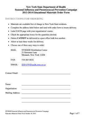  Nysdoh Influenzapneumococcal Consent Form 2013