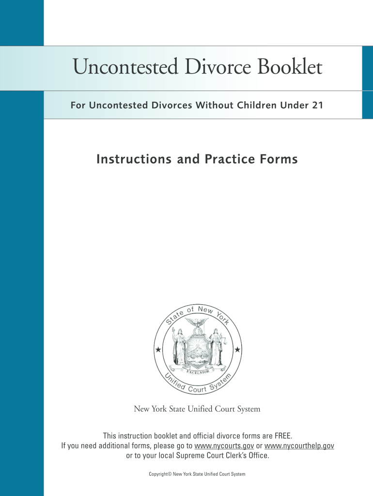 Divorce Papers Ny  Form