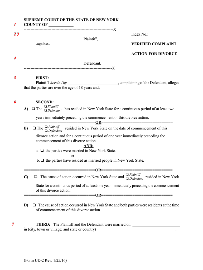  Form Ny Complaint 2011-2024