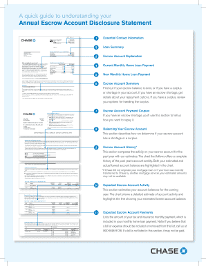 Annual Escrow Account Disclosure Statement Format