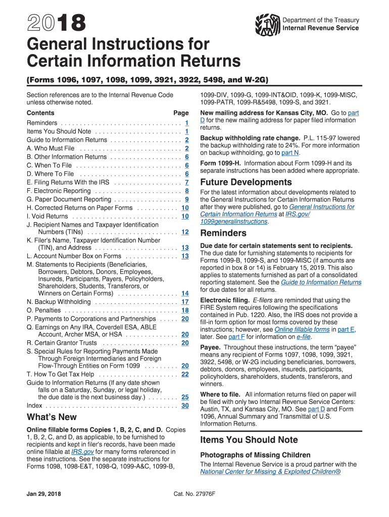  Gen Instr for Certain Info Returns Form 2015