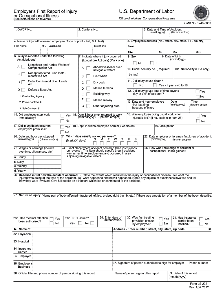 LS 202  Form