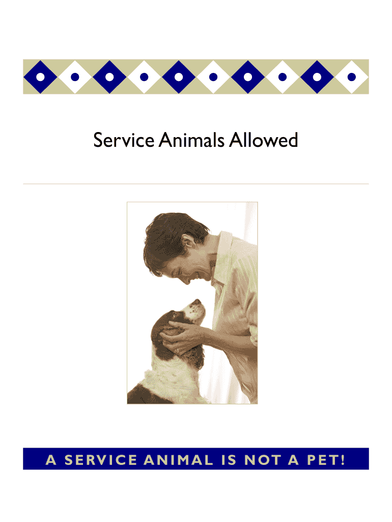 Pa Service Animals  Form