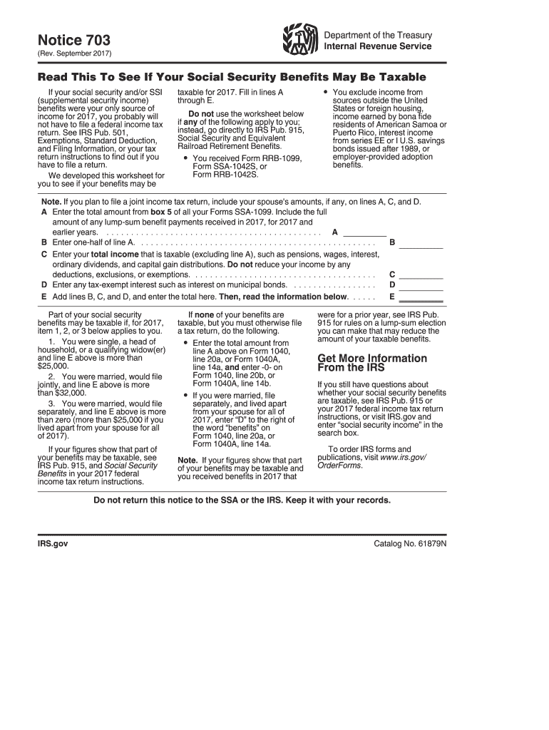  Notice 703 Form 2015