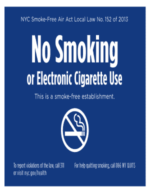 No Smoking Sign 8x10 Eng Rev6 14No Smoking Sign 8x10 Eng Nyc  Form