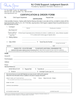 Child Support Form