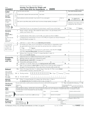 Printable 1040ez Form 2023 - Printable Forms Free Online