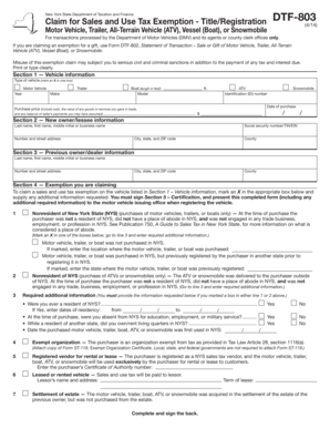 Dtf 803 Fillable Form