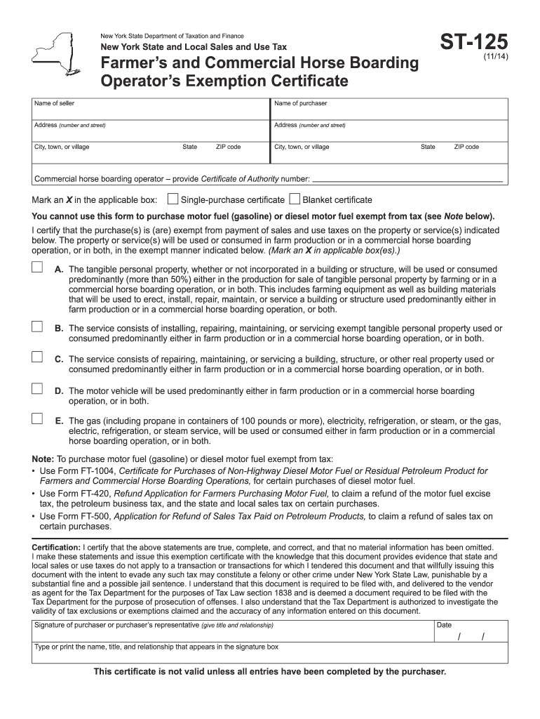  St 125  Form 2014