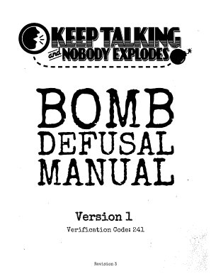 Keep Talking and Nobody Explodes PDF  Form