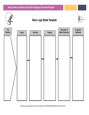 Basic Logic Model Template HHS Gov Hhs  Form