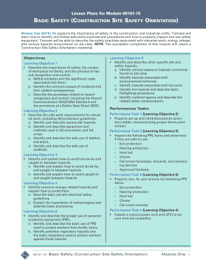 Module 00101 15 Exam Basic Safety Answer Key  Form