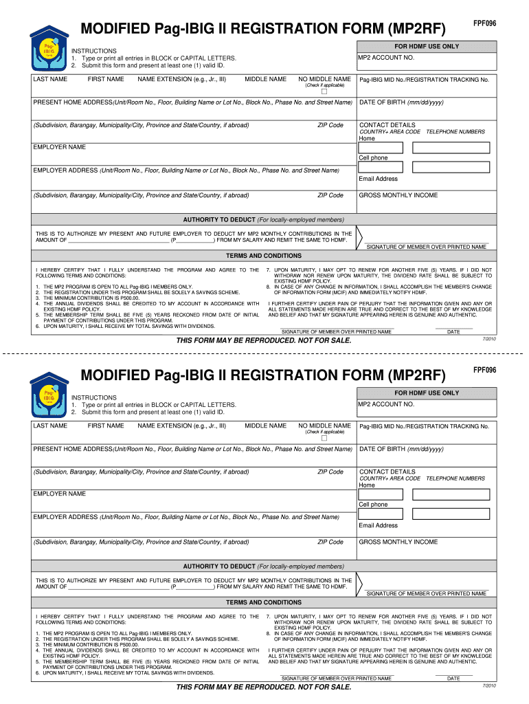 Get and Sign Mp2 Form