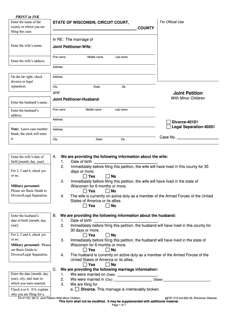 Fa 4110  Form