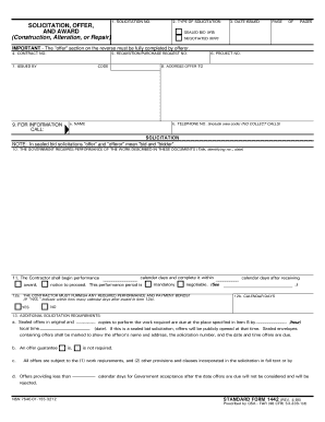 Online Form 1442