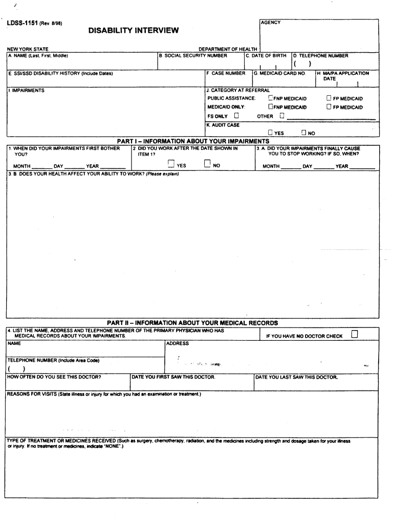 Ldss 1151  Form